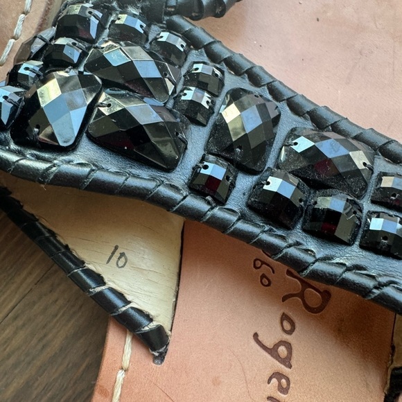 Jack Rogers Sandals black bohemian boho cottagecore size 10 - Picture 5 of 5